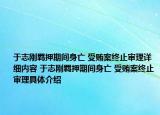 于志剛羈押期間身亡 受賄案終止審理詳細(xì)內(nèi)容 于志剛羈押期間身亡 受賄案終止審理具體介紹