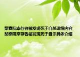 梨泰院幸存者被發(fā)現(xiàn)死于自殺詳細內(nèi)容 梨泰院幸存者被發(fā)現(xiàn)死于自殺具體介紹