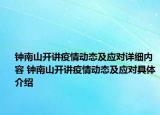 鐘南山開講疫情動態(tài)及應(yīng)對詳細內(nèi)容 鐘南山開講疫情動態(tài)及應(yīng)對具體介紹
