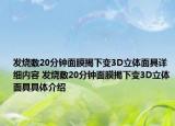 發(fā)燒敷20分鐘面膜揭下變3D立體面具詳細(xì)內(nèi)容 發(fā)燒敷20分鐘面膜揭下變3D立體面具具體介紹