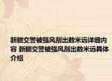 新疆交警被強(qiáng)風(fēng)刮出數(shù)米遠(yuǎn)詳細(xì)內(nèi)容 新疆交警被強(qiáng)風(fēng)刮出數(shù)米遠(yuǎn)具體介紹