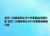 北京二次感染率達(dá)20%專家辟謠詳細(xì)內(nèi)容 北京二次感染率達(dá)20%專家辟謠具體介紹
