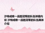 沙特成唯一戰(zhàn)勝冠軍的隊(duì)伍詳細(xì)內(nèi)容 沙特成唯一戰(zhàn)勝冠軍的隊(duì)伍具體介紹