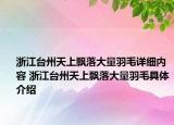 浙江臺州天上飄落大量羽毛詳細內(nèi)容 浙江臺州天上飄落大量羽毛具體介紹