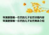 導演謝晉唯一在世的兒子去世詳細內(nèi)容 導演謝晉唯一在世的兒子去世具體介紹