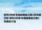 鄭州200多車相撞事故已致1死詳細內(nèi)容 鄭州200多車相撞事故已致1死具體介紹