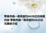 蘋(píng)果市值一夜蒸發(fā)約4431億元詳細(xì)內(nèi)容 蘋(píng)果市值一夜蒸發(fā)約4431億元具體介紹