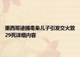墨西哥逮捕毒梟兒子引發(fā)交火致29死詳細(xì)內(nèi)容