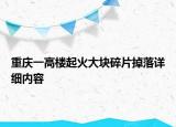重慶一高樓起火大塊碎片掉落詳細內(nèi)容