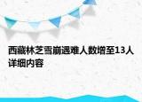 西藏林芝雪崩遇難人數(shù)增至13人詳細(xì)內(nèi)容