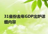 31省份去年GDP出爐詳細(xì)內(nèi)容