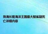 珠海長隆海洋王國最大鯨鯊疑死亡詳細(xì)內(nèi)容