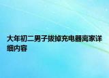 大年初二男子拔掉充電器離家詳細(xì)內(nèi)容