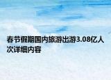 春節(jié)假期國內(nèi)旅游出游3.08億人次詳細(xì)內(nèi)容