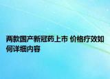 兩款國(guó)產(chǎn)新冠藥上市 價(jià)格療效如何詳細(xì)內(nèi)容