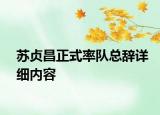 蘇貞昌正式率隊總辭詳細(xì)內(nèi)容