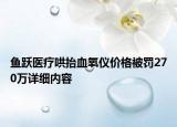 魚躍醫(yī)療哄抬血氧儀價格被罰270萬詳細(xì)內(nèi)容