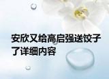 安欣又給高啟強送餃子了詳細內容