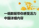 一組數(shù)據(jù)帶你感受活力中國詳細(xì)內(nèi)容