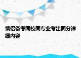 情侶備考同校同專業(yè)考出同分詳細內(nèi)容