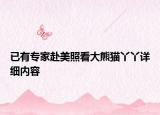 已有專家赴美照看大熊貓丫丫詳細(xì)內(nèi)容