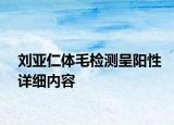 劉亞仁體毛檢測呈陽性詳細(xì)內(nèi)容