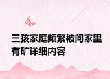 三孩家庭頻繁被問家里有礦詳細內(nèi)容