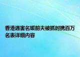 香港遇害名媛前夫被抓時攜百萬名表詳細內(nèi)容