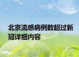 北京流感病例數(shù)超過新冠詳細(xì)內(nèi)容