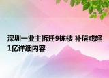 深圳一業(yè)主拆遷9棟樓 補(bǔ)償或超1億詳細(xì)內(nèi)容