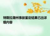 特斯拉潮州事故鑒定結(jié)果已出詳細內(nèi)容