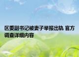 區(qū)委副書記被妻子舉報(bào)出軌 官方調(diào)查詳細(xì)內(nèi)容