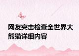 網(wǎng)友突擊檢查全世界大熊貓詳細(xì)內(nèi)容
