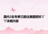 國內(nèi)2名專家已前往美國照料丫丫詳細(xì)內(nèi)容
