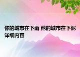 你的城市在下雨 他的城市在下泥詳細(xì)內(nèi)容
