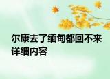 爾康去了緬甸都回不來詳細內(nèi)容