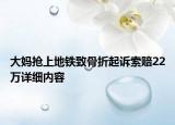 大媽搶上地鐵致骨折起訴索賠22萬詳細內(nèi)容