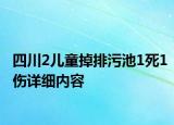 四川2兒童掉排污池1死1傷詳細(xì)內(nèi)容