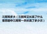 三阿哥多大（三阿哥又長高了什么意思劇中三阿哥一共長高了多少次）