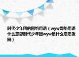 時(shí)代少年團(tuán)的網(wǎng)絡(luò)用語（wyw網(wǎng)絡(luò)用語什么意思時(shí)代少年團(tuán)wyw是什么意思飯圈）