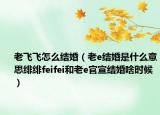 老飛飛怎么結(jié)婚（老e結(jié)婚是什么意思緋緋feifei和老e官宣結(jié)婚啥時候）