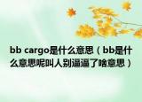 bb cargo是什么意思（bb是什么意思呢叫人別逼逼了啥意思）