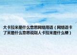 大卡拉米是什么意思網(wǎng)絡(luò)用語(yǔ)（網(wǎng)絡(luò)語(yǔ)卡了米是什么意思說(shuō)別人卡拉米是什么梗）