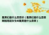 集美們是什么意意識（集美們是什么意思網(wǎng)絡(luò)用語女生叫集美是什么意思）