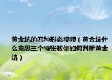 黃金坑的四種形態(tài)視頻（黃金坑什么意思三個(gè)特張教你如何判斷黃金坑）