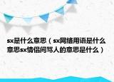 sx是什么意思（sx網絡用語是什么意思sx情侶間罵人的意思是什么）