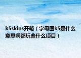 k5skins開箱（字母圈k5是什么意思啊都玩些什么項(xiàng)目）