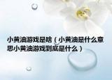 小黃油游戲是啥（小黃油是什么意思小黃油游戲到底是什么）