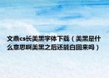 文鼎cs長(zhǎng)美黑字體下載（美黑是什么意思啊美黑之后還能白回來嗎）