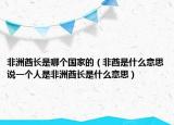 非洲酋長(zhǎng)是哪個(gè)國(guó)家的（非酋是什么意思說(shuō)一個(gè)人是非洲酋長(zhǎng)是什么意思）